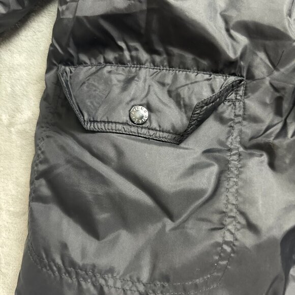 Avirex Jacket Men's Medium 8 Black Puffer Lined Hooded Embroidered Logo - Picture 4 of 16